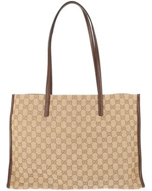 Gucci Large Tote Bag "Londra" - Natural