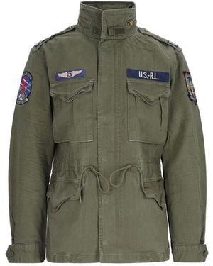 Polo Ralph Lauren The Iconic Military Jacket With Logo - Green