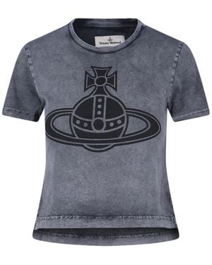 トップス Vivienne Westwood Vivienne Westwood All Over Orb Hoodie in Cream/Blue – DPUS