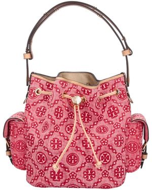Tory Burch Bucket Bag "T Monogram" - Pink