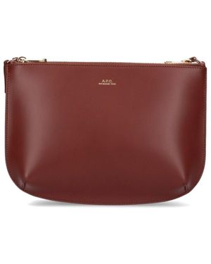 A.P.C. Borsa A Tracolla "Sarah" - Rosso