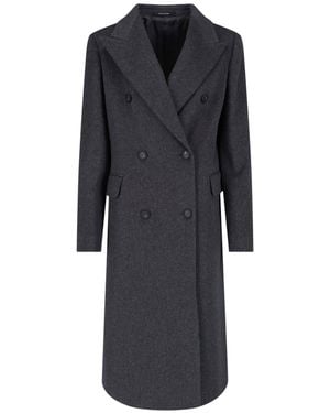 Tagliatore Double-Breasted Coat "Jole" - Black