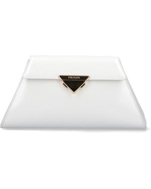Prada Borsa A Mano Media - Bianco