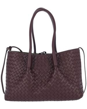 Bottega Veneta Medium Reversible Bag "Pinacoteca" - Purple