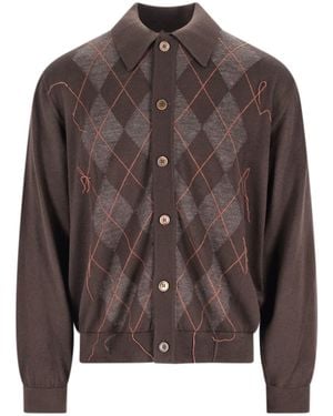 Our Legacy 'Evvening Polo' Cardigan - Brown