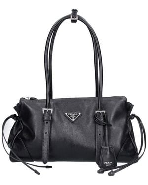 Prada Borsa A Spalla Media "Bonnie" - Nero
