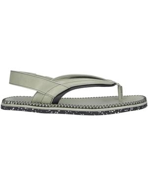 Kiko Kostadinov Andras Thong Style Leather Sandals - Grey