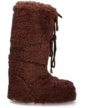 Moon Boot 'Icon' Padded Boots - Brown