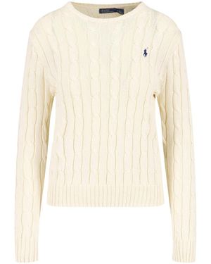 Polo Ralph Lauren Logo Jumper - Natural