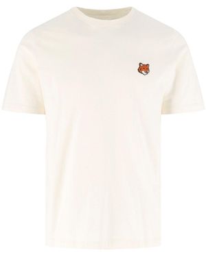 Maison Kitsuné T-Shirt “Fox Head” - White