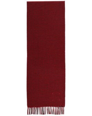 Destin Houndstooth Scarf - Red
