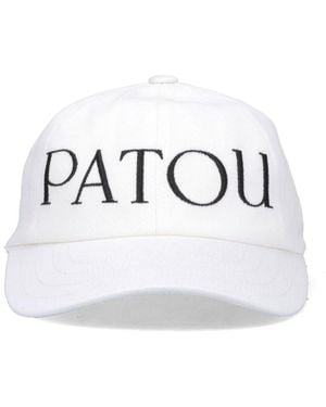 Patou Logo Embroidered Baseball Cap - White