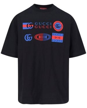 Gucci Logo T-Shirt - Blue