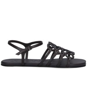 Loewe Sandals "Anagram Petal" - Black