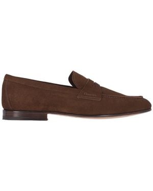 Church's Suede Slip-On Moccasins - Brown