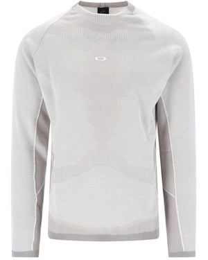 Oakley Seamless Long Sleeve Performance Base Layer Top - White