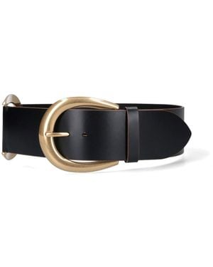 Chloé Leather Buckle Belt - Black