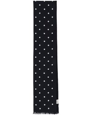Destin Sciarpa Sottile A Pois - Nero