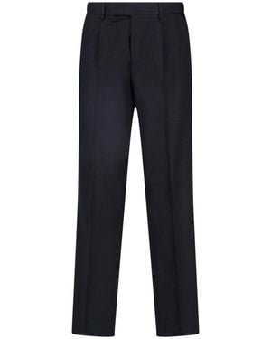 PT Torino Virgin Wool And Cashmere Pants - Blue