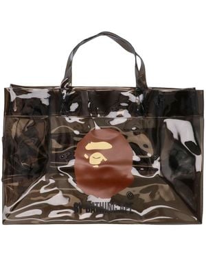 A Bathing Ape Transparent Tote Bag - Black