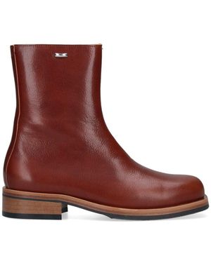 Our Legacy 'Camion' Ankle Boots - Red