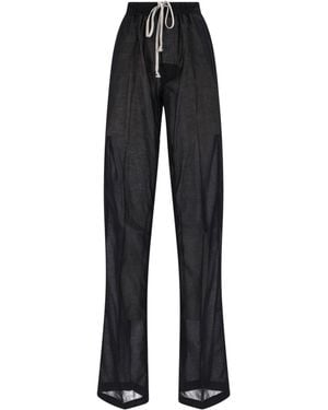Rick Owens Straight-Leg Pants - Black
