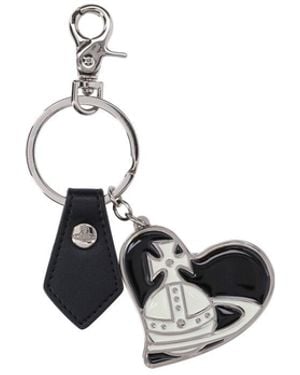Vivienne Westwood Keychain Charm "Orb Heart" - White