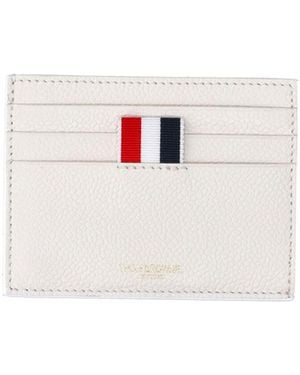 Thom Browne Leather Card Holder - Pink