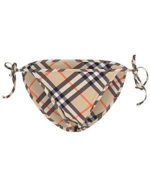 Burberry 'check' Bikini Briefs - White