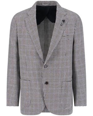 Lardini Single-Breasted Blazer - Grey