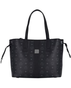 MCM Small Reversible Tote Bag "Liz" - Black