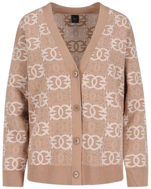 Pinko Cardigan "Love Birds" - Neutro