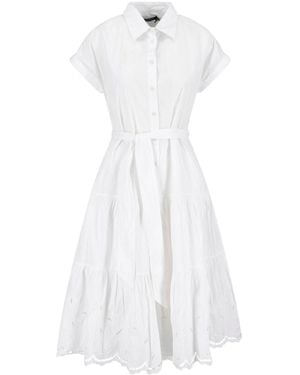 Ralph Lauren Midi Chemisier Dress - White
