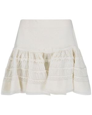 Alaïa Mini Skirt "Crinoline" - White