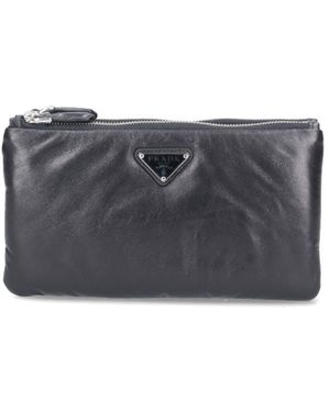 Prada Double Pouch - Grey