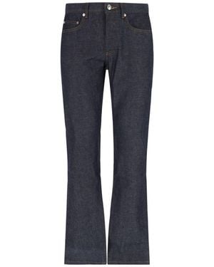A.P.C. High Waist Bootcut Denim Jeans - Blue