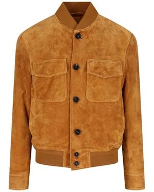 Loro Piana "kiku" Bomber Jacket - Brown