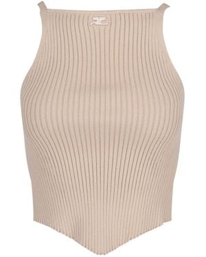 Courreges Knitted Top - White