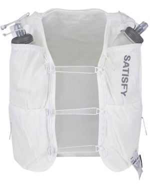 Satisfy Sport Gilet "Justice Cordura Hydration 5L" - White