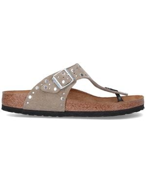 Birkenstock Two-Strap Sandals With Adjustable Buckles - White