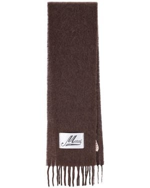 Marni Alpaca Blend Scarf - Brown