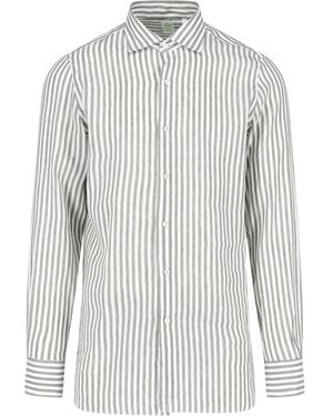 Finamore 1925 Striped Shirt "Gaeta" - White