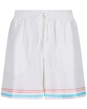 CASABLANCA Trousers Silk - White