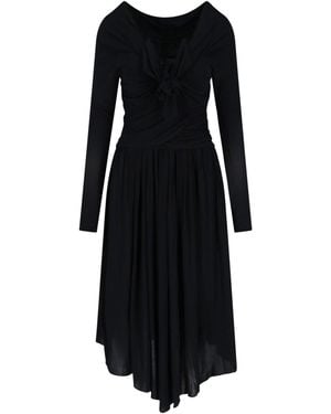 Isabel Marant Abito Maxi Drappeggiato - Nero