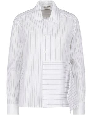 JW Anderson Unstructured Striped Shirt - White