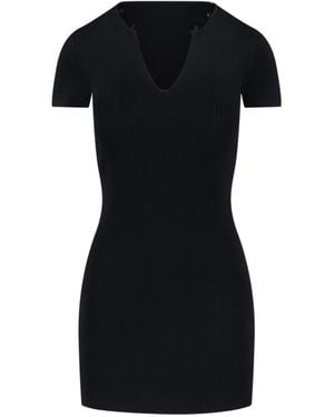 Alexander Wang Viscose Blend Mini Dress - Black