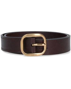 Loewe Leather Belt - Brown
