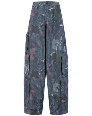 adidas 'Originals Leaf Camo' Cargo Trousers - Blue