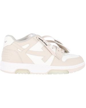Off-White c/o Virgil Abloh Low-Top Lace-Up Trainer With Zip Tag Detail - White