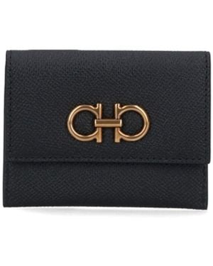 Ferragamo Wallets Calf Leather - Black